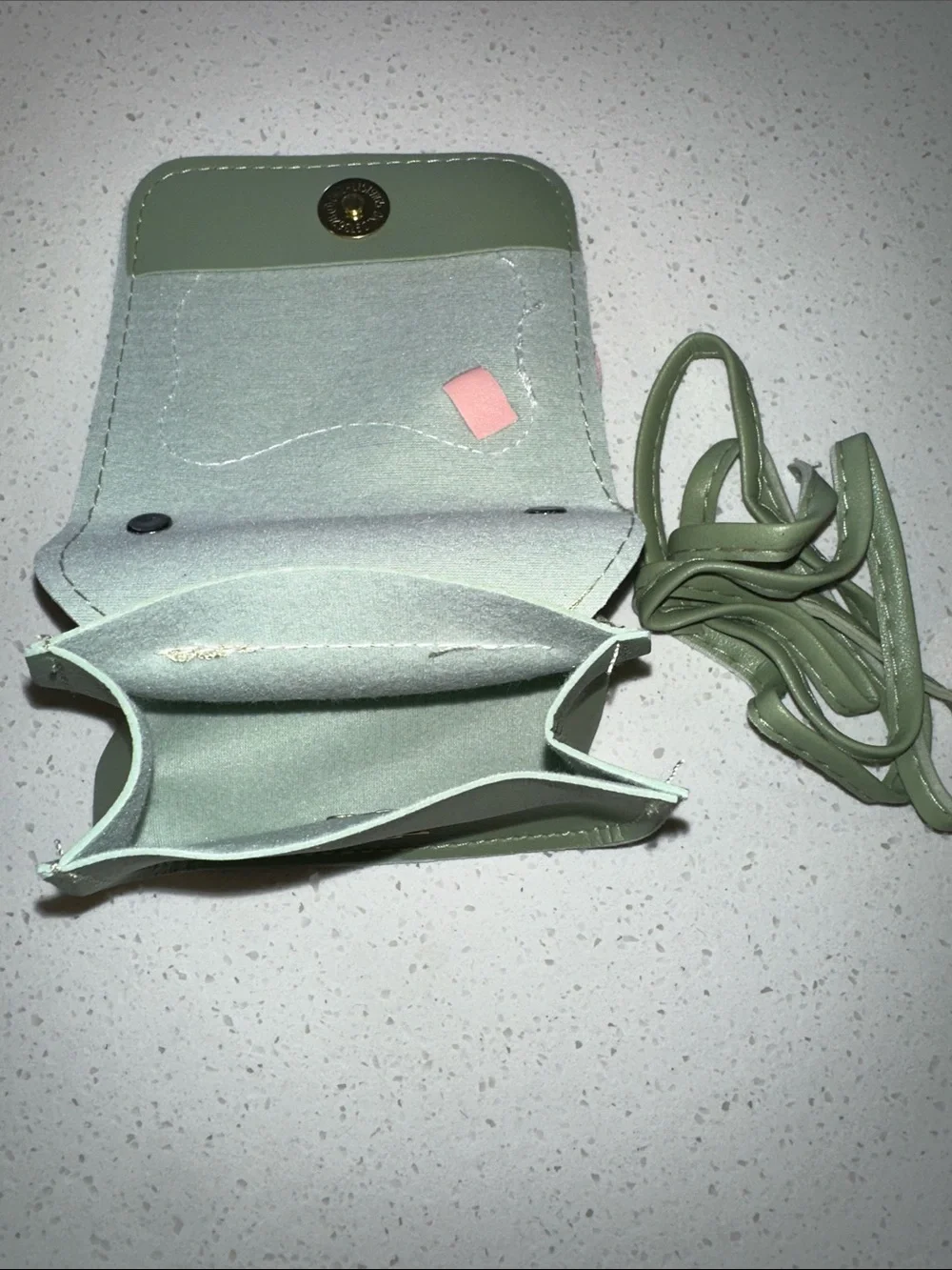 Hello Kitty Green Mini Handbag/Crossbody with Pink Bow Hello Kitty Face, NWT